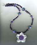 Amethyst and Charoite Necklace